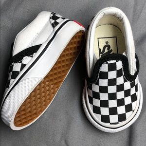 Black and white vans